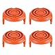 Sarini 4-teiliges Spulenkappen-Abdeckungsset, kompatibel mit WA6531 GT WG150 WG151 WG152 WG153 WG154 WG155 WG156 WG157 WG160 WG163 WG165 WG166 WG170 WG175 WG180