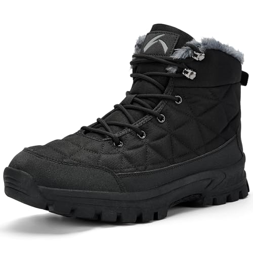 Image of UPSOLO Men's Winter Warm Snow Work Boots