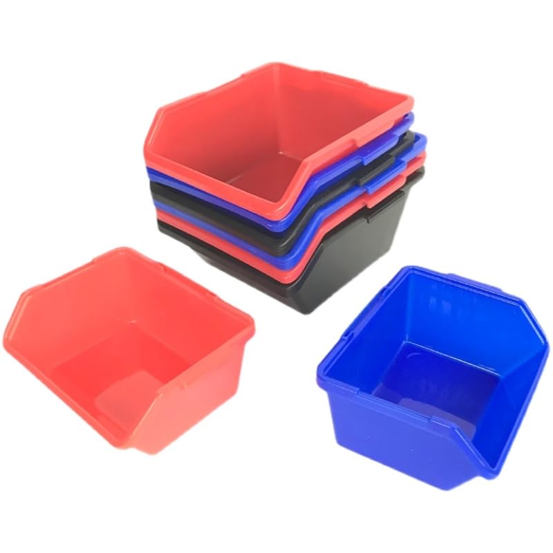 Boîtes de rangement ESD-Safe rouges (lot de 5) de 110x85x45 mm pour trier vos composants et vis. - 4