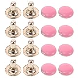 Alasum 100 Stück Rosa Metall Nieten 3mm für Bastelarbeiten und Lederhandwerk Vielseitig Einsetzbar und Installieren für Stoff und Puppenreparaturen