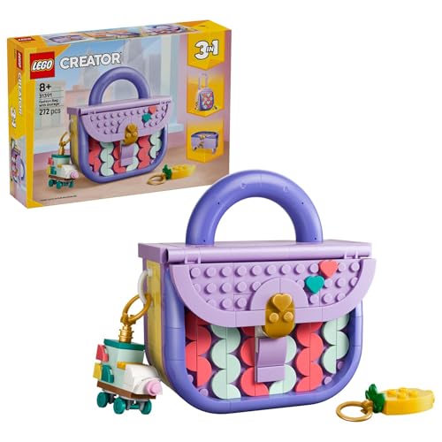 LEGO Creador bolsa retro moderna con diseño de aletas para juguetes, bloques de regalo de cumpleaños para niñas y niños de 8 años 9 y 10 años de edad escolar primaria pintura arte decoración de
