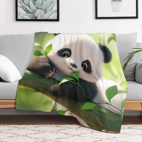 Couverture polaire panda douce pour soirées cocooning au salon - 3
