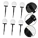 SOLUSTRE 6pcs Solar Courtyard Light Ground Light for Gardens Lawns and Pathways Outdoor Lighting Tool Warm Glow Easy Installation Design
