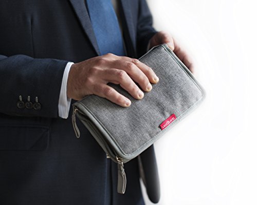 Leantravel Pill Case Organizer for Travel with Passport Wallet, Color Grey, Size Small for 7 Day Travel - Thumbnail 7
