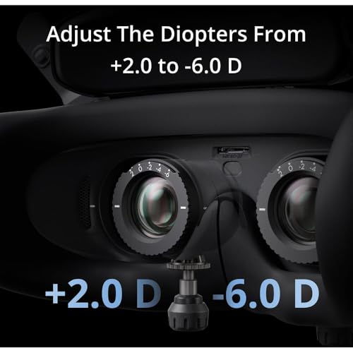 Image of DJI Goggles 3 FPV Goggles with Micro-OLED Screens, O4 HD Video Transmission, Adjustable Diopters, Real View PiP, Wireless Streaming Bundle with Lens Cleaning Kit