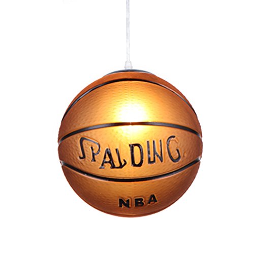 Outgeek Lámpara De Techo Creativa Lámpara De Techo E27 Baloncesto Lámpara De Techo De Fútbol Lámpara Colgante Sin Bombilla