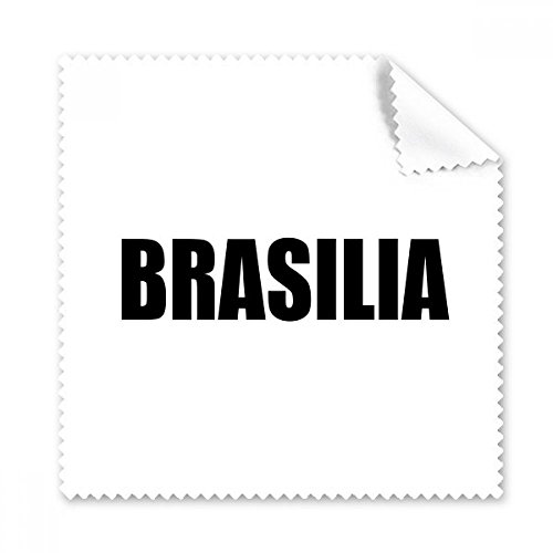 Écran propre avec le chiffon lunettes Brasilia Brésil contre traces de doigts