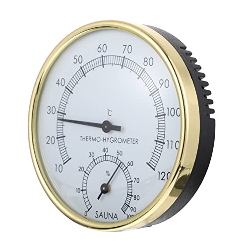 VINTORKY 1pezzi Termometro Igrometro Per Sauna Alta Precisione Display Facile Da Leggere Materiale e Resistente Strumento Pratico Per Monitorare Temperatura e Umidità