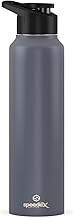 Speedex 1 Litre Stainless Steel Water Bottle - Grey | Set of 1, Sipper Cap | 1000 ml Bottle for Kids, Girls, Boys, School, Adults, Office, Gym