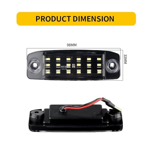 Luces matrícula LED Hyundai Sonata para renovar la iluminación trasera de tu coche por la noche 3