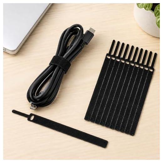 50 PCS Needle Shape Self-Adhesive Data Cable Organizer Colorful Bundles 12 x 115mm (Black)