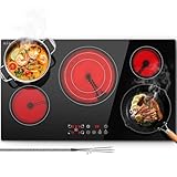 SNDOAS 36 inch Electric Cooktop,5 Burner...