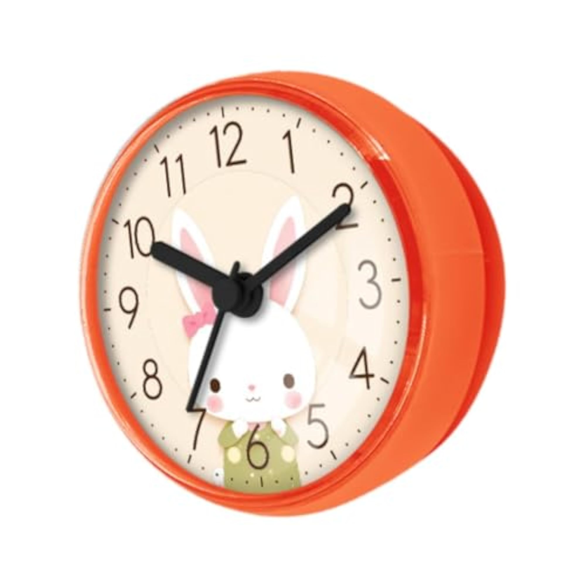 Waterproof Bathroom Shower Clock with Suction Cup, Orange