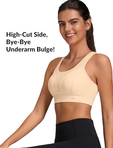 Yvette High Impact Sports Bras for Women Racerback Supportive Bras for Running3