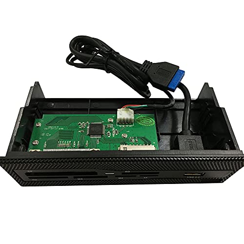 Front Panel Usb Internal Card Reader, Usb 3.0 Usb Hub, 5.25 Media Multi-Function Dashboard Support Cf Xd Ms M2 Tf - 5.25" Computer Case Front Bay #TOP4
