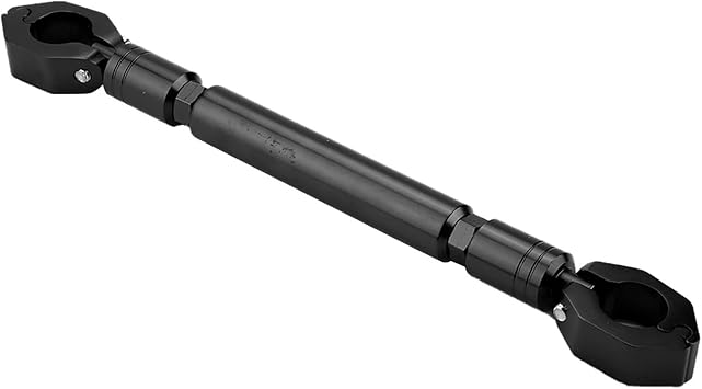 Motorcycle Balance Bar, Aluminum Alloy Motorbike Balance Handlebar Cross Reinforce Lever Accessories for 22mm Universal Motorcycle ATV Motor Bike(Black)