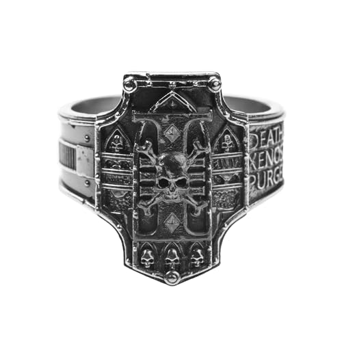 Starforged Warhammer 40K Creed of Ordo Xenos Deathwatch Silver Ring Accessories Jewelry