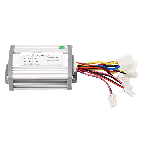 Cerlyiont Controlador de Velocidad de Cepillo de Motor de 24V 1000W, Controlador de Velocidad de la mueca eléctrica, reemplazo del Controlador de Velocidad de Motocicleta para Ciclismo de