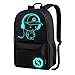 Produktbild LATIT Schulrucksack Teenager Mädchen Laptop Rucksack für 15.6 Zoll Laptop Notebook Luminous Schulrucksäcke wasserdichte Schultasche ackpack Daypacks für Männer Damen -Schwarz