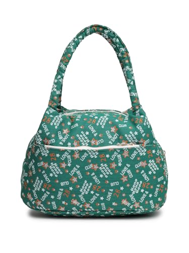 Image of ENSAC Women's Printed Fabric Handbag | Trendy Shoulder Bag for Daily Use | Lightweight, Spacious & Stylish Purse for Office, Shopping, & Travel