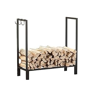 Brandhoutrekken Groot Staal Brandhout Rekken Loghouder Hout Opslag Houder Indoor Outdoor Ontsteking Houder Heavy Duty…