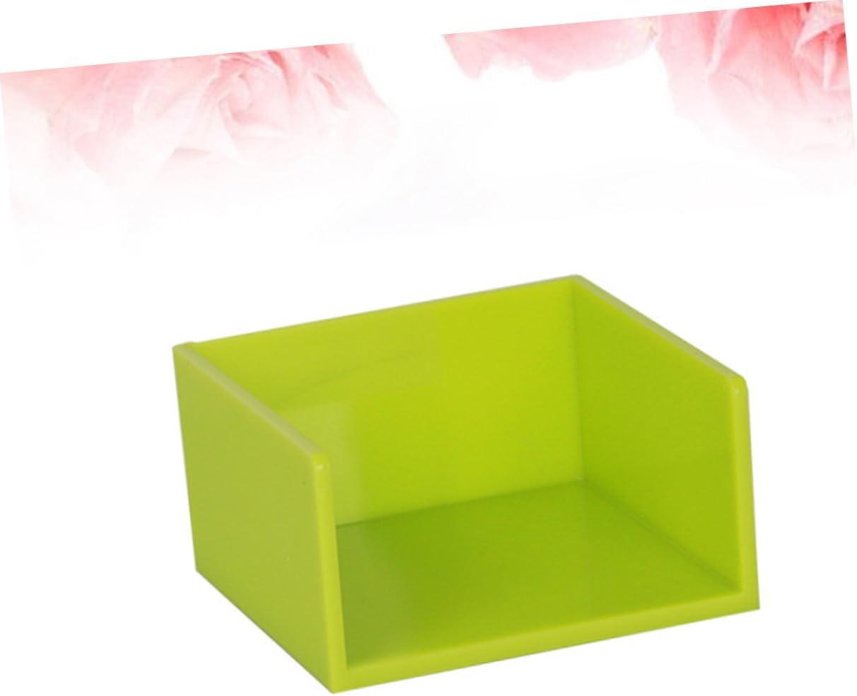 DOITOOL Desktop Organizer Self-stick Note Dispenser Memo Holder Green Desktop Note Container for Office and Home Desk Supplies Storage