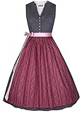 Dieses Dirndl besteht aus Baumwolle und lässt sich besonders bequem tragen. Dieses Modell kann auch ohne Bluse getragen werden, ideal für wärmere Tage.