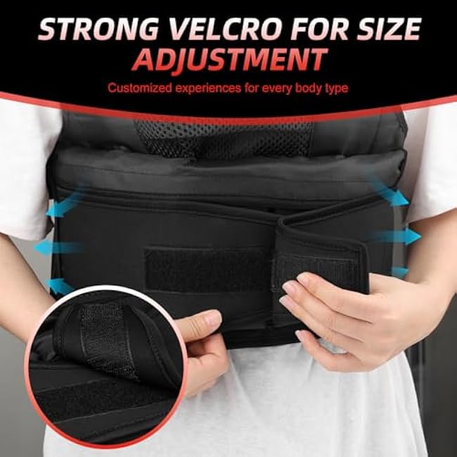 Adjustable Weighted Vest for Women and Men, 1-11 lbs/2-22 lbs/2-32 lbs Weighted Vest for Running, Walking, Strength Training with Reflective Strip & Storage Bag