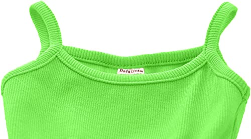 Toddler Dress Baby Girls Tutu Playwear Sleeveless Party Christmas Sundress Infant Tulle Princess Neon Green #TOP1