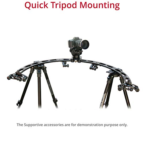 Flycity Smooth 180 Degree Curved 1/2 Circle Video Camera Slider Track For Load Capacity Upto 10Kg Movie Film Making Shoot Sony Nikon Canon Lumix Panasonic (Fc-Cs180) #TOP5