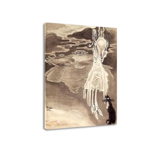 Mural sur toile de maître LXURY avec cadre haut de gamme, impression moderne durable 30x45
