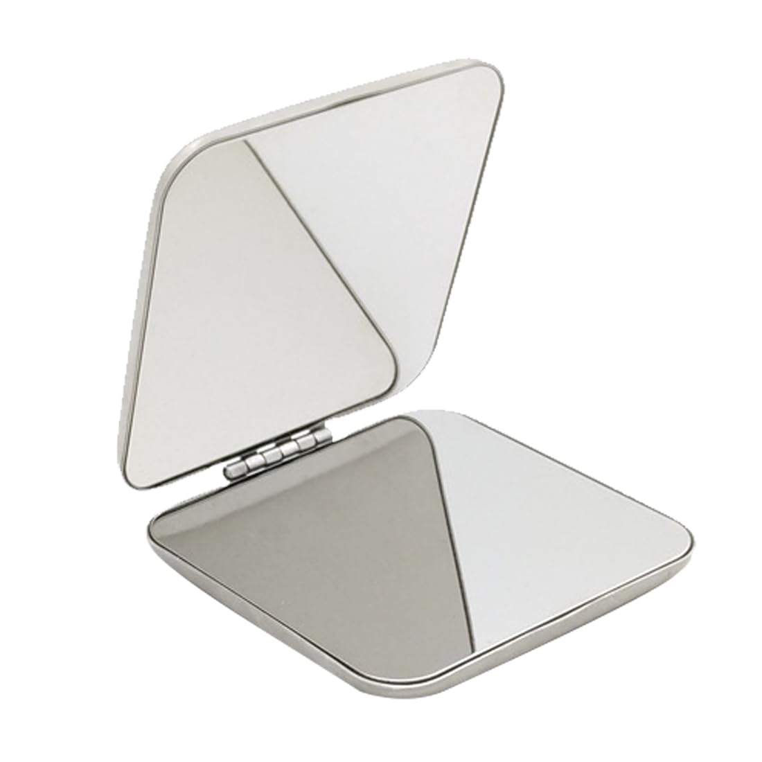 BCBF 1 PCS Espejo de Mano Espejo pequeño Espejos Plegable Espejos de Bolsillo portátiles Espejo portatil Espejo de Viaje para Bolsillo Espejo Maquillaje de Acero Inoxidable (Cuadrado)