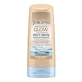 Jergens Natural Glow +FIRMING In-shower Self Tanner for Fair to Medium Skin Tones, Anti Cellulite Firming Body Lotion, Wet Skin Lotion for Gradual and Natural-Looking Fake Tan, 7.5 Ounce