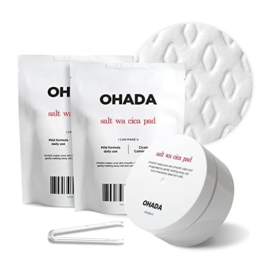 OHADA CICA Toner Cotton Pads | Hydrating, Exfoliating Toner | Blackheads, Whiteheads, Pore Tightening | BHA Toner for All Skin Types (Includes Prone, Sensitive Skin) | Korean Essence Toner (50 Pads)
