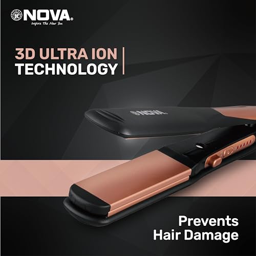 Image of NOVA 2 in 1 NHS 885 /05 Hair Straightener (Black, Gold)
