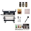 recteq RT-2500 BFG Pellet Smoker Grill, Wi-Fi-Enabled Outdoor Grills & Smokers, Electric Pellet Grill with 2500 Sq In Cook Space, RT-2500 BFG + Grilling Essentials Bundle