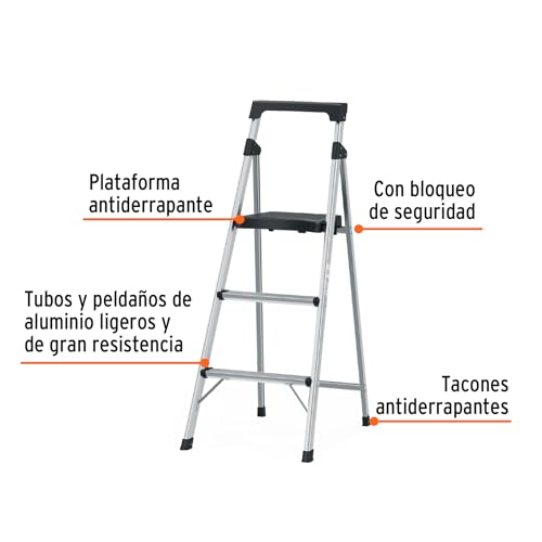 Escaleras de aluminio 3 peldaños 11 Imagen adicional