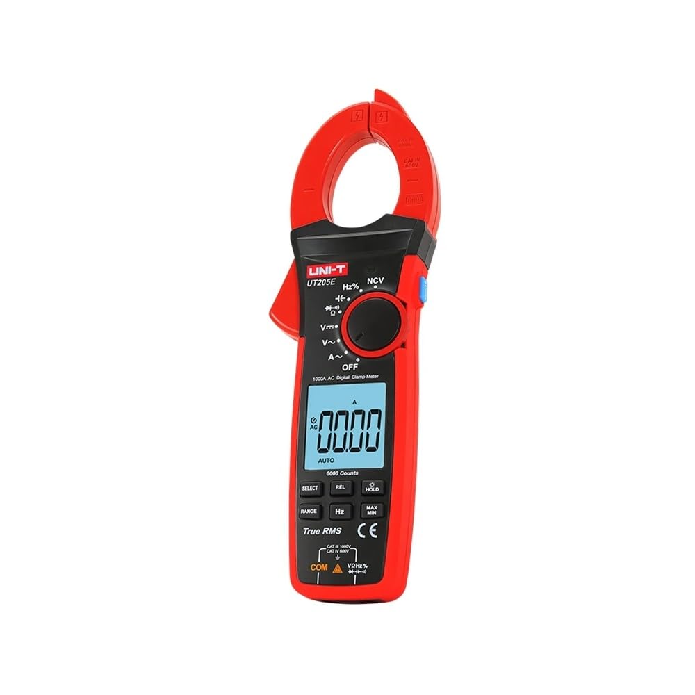 UNI-T UT205E Serie UT200 True RMS Digital Abrazadera Metro, 1000A AC/DC, 10Hz-1MHz