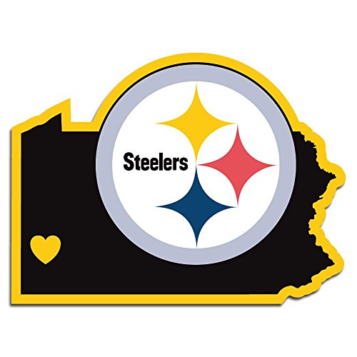 NFL Siskiyou Sports Fan Shop Pittsburgh Steelers Home State Decal 3 pack Team Color -  SiskiyouSports, F3HSD160