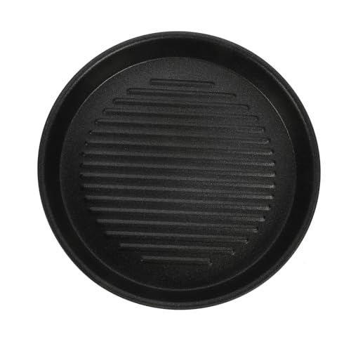 AUTSUPPL Poêle à Griller Portable Aluminium pour Barbecue Gaz Plaque de Cuisson Antiadhésive pour Steak et Viande Poêle Camping Multifonction Facile à Nettoyer