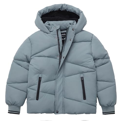 Rokka&Rolla Boys’ Midweight Water-Resistant Fleece-Lined Puffer Jacket
