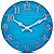 OCEST 12 Inch Indoor Outdoor Clock, Waterproof Resin Outdoor Wall Clock, Silent Non-Ticking Battery Operated Wall Clock for Garden Pool Patio Living Room Office (Blue)