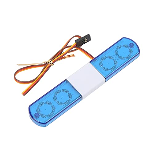 Luz LED RC policía azul y roja con 4 modos de simulación para coches teledirigidos 1/8 1/10