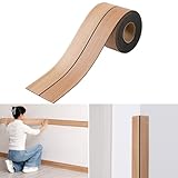 Weichsockelleiste Selbstklebend, 30x30mm 3 Meter Sockelleiste Selbstklebende, PVC Knickleiste...