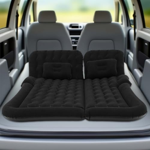 Colchón de aire para SUV, cama de viaje para camping, portátil, colchón inflable para camping, colchón de viaje, colchón de aire, para viajes, senderismo, colchoneta hinchable de tamaño completo