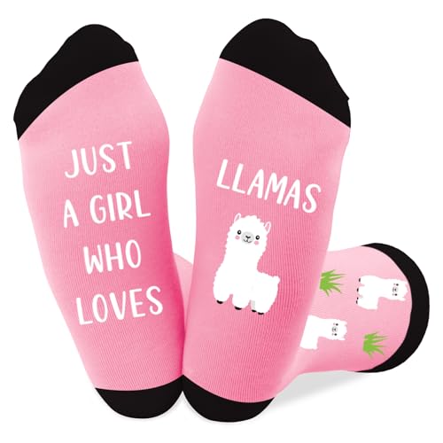 Coopyin Llama Gifts for Women and Girls Cute Funny Llamas Lovers Themed Accessories Socks Presents Christmas Stocking Stuffers Birthday Xmas White Elephant Galentines Graduation Valentines Day Gifts