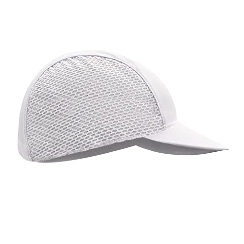 Unisex Mesh Cycling Cap For Men Women Summer Quick Drying Sun Visor Breathable Baseball Bike Hat Under Helmet Liner Sweat Moisture Wicking Sun Hat Cooling Sports Caps For Golf Running Fishing (White) #TOP3