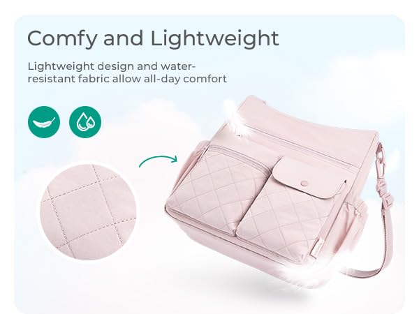 Bolso cruzado BAGSMART nylon para mujer miniatura 5