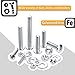 Mr. Pen- Bolts, Nuts, and Washer Assortment Kit, 113 pcs, Assorted Nuts and Bolts, Washer Kit