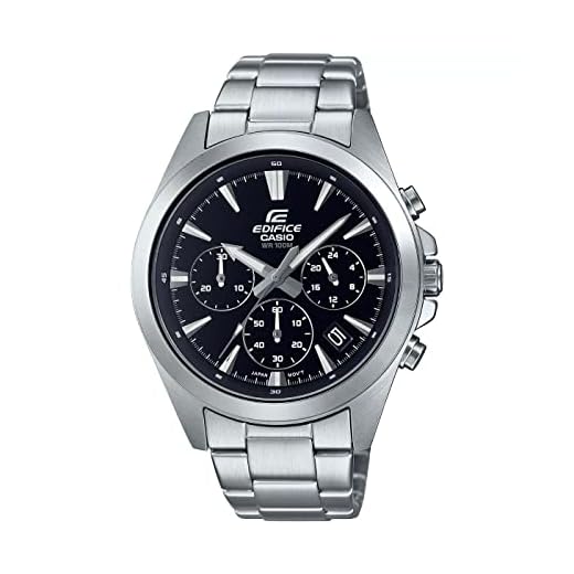 Casio Edifice EFV-630D-1AVUEF - Reloj analógico con cronógrafo de acero para hombre, plata